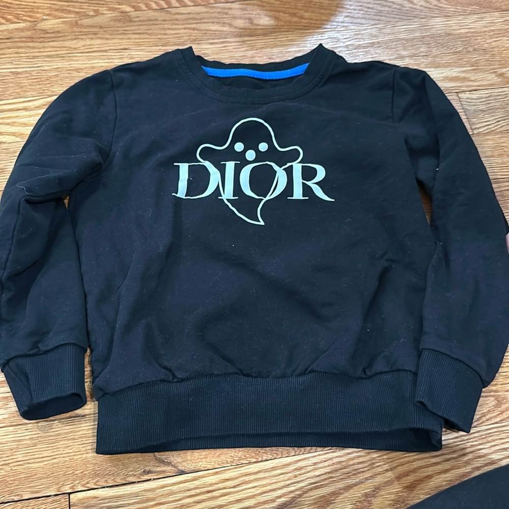 Toddler Fancy Shmancy Baby Ghost Sweatshirt Size 4